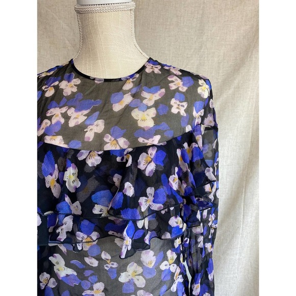 Philosophy Lorenzo Di Lorenzo Serafini Silk Floral Tiered Top Size 4 - Picture 16 of 16